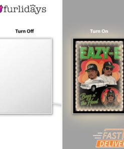 Eazy E Boys N The Hood Mirror Night Light, Rapper Lamp