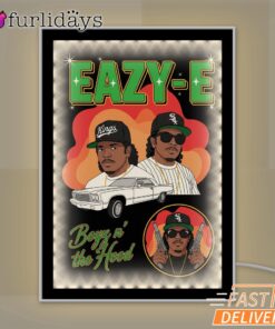 Eazy E Boys N The Hood Mirror Night Light, Rapper Lamp