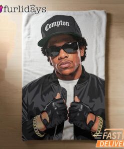 Eazy E Compton Black Cap Blanket