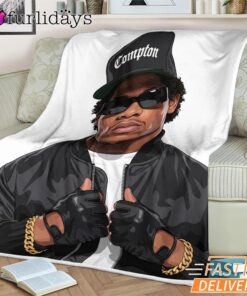 Eazy E Compton Black Cap Blanket
