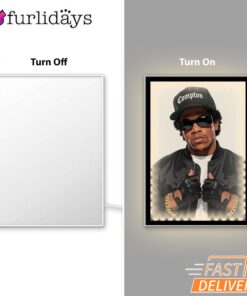 Eazy E Compton Black Cap Mirror Night Light, Rapper Lamp