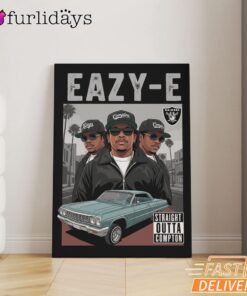 Eazy E Compton Gangstas Canvas, Rap Lengends Poster