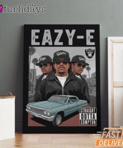 Eazy E Compton Gangstas Canvas, Rap Lengends Poster