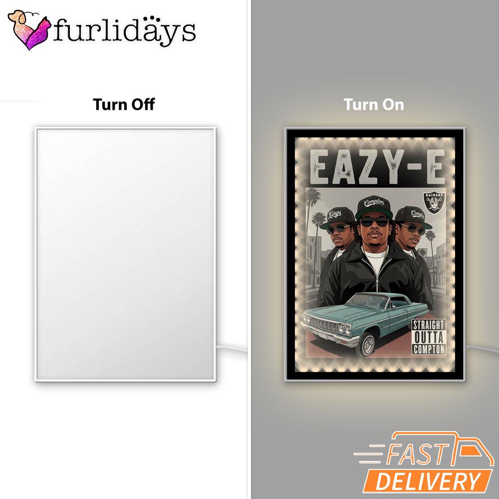 Eazy E Compton Gangstas Mirror Night Light, Rapper Lamp Eazy E Compton Gangstas Mirror Night Light, Rapper Lamp