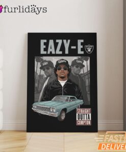 Eazy E Compton Lowrider Canvas, Rap Lengends Poster