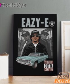 Eazy E Compton Lowrider Canvas, Rap Lengends Poster