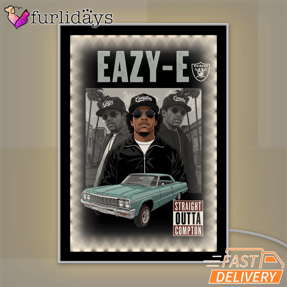 Eazy E Compton Lowrider Mirror Night Light, Rapper Lamp Eazy E Compton Lowrider Mirror Night Light, Rapper Lamp