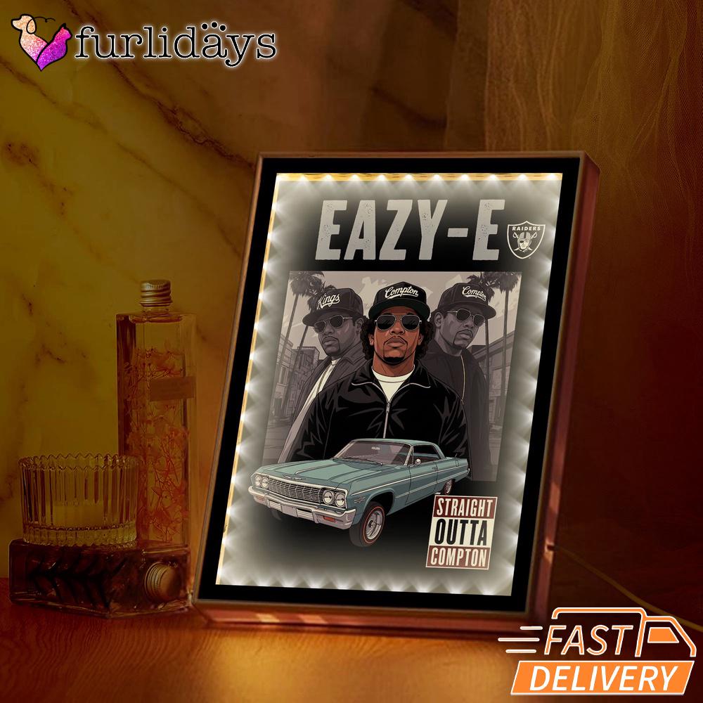 Eazy E Compton Lowrider Mirror Night Light, Rapper Lamp Eazy E Compton Lowrider Mirror Night Light, Rapper Lamp