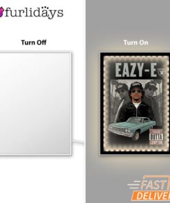 Eazy E Compton Lowrider Mirror Night Light, Rapper Lamp