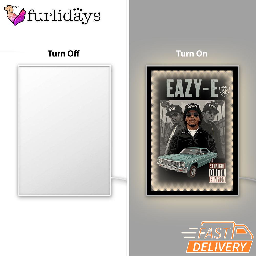 Eazy E Compton Lowrider Mirror Night Light, Rapper Lamp Eazy E Compton Lowrider Mirror Night Light, Rapper Lamp