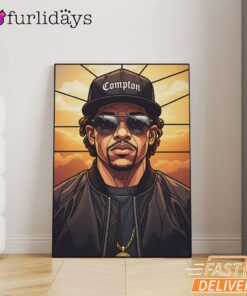Eazy E Compton Sunset Canvas, Rap Lengends Poster