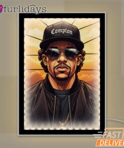 Eazy E Compton Sunset Mirror Night Light, Rapper Lamp