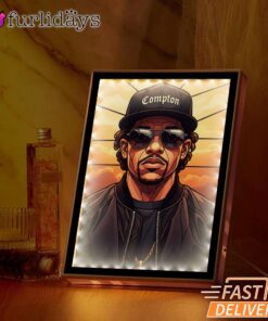 Eazy E Compton Sunset Mirror Night Light, Rapper Lamp