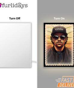 Eazy E Compton Sunset Mirror Night Light, Rapper Lamp