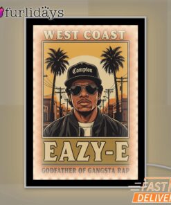 Eazy E West Coast Beige Mirror Night Light, Rapper Lamp