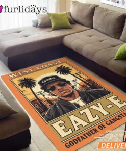 Eazy E West Coast Beige Rectangle Rug