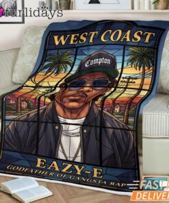 Eazy E West Coast Dark Blanket
