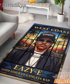 Eazy E West Coast Dark Rectangle Rug