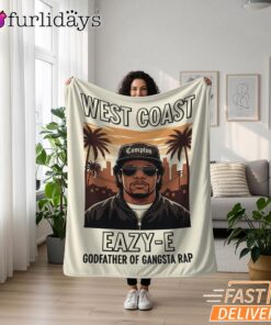 Eazy E West Coast White Blanket