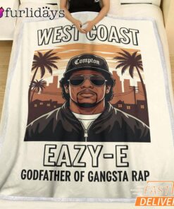 Eazy E West Coast White Blanket