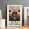 Eazy E West Coast White Canvas, Rap Lengends Poster
