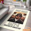Eazy E West Coast White Rectangle Rug