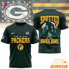 Green Bay Packers NFL Bigfoot At The Super Bowl 3D T-Shirt