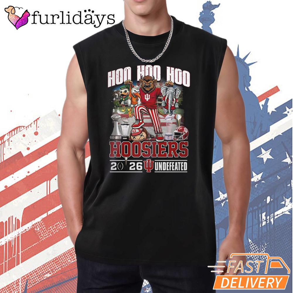 Ho Ho Ho Indiana Hoosiers 2026 Undefeated National Champions Fan T-Shirt Ho Ho Ho Indiana Hoosiers 2026 Undefeated National Champions Fan T-Shirt