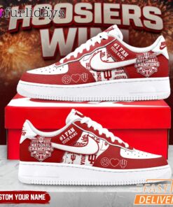 Indiana Hoosiers 2026 CFP National Champions Custom Air Force 1 Shoes