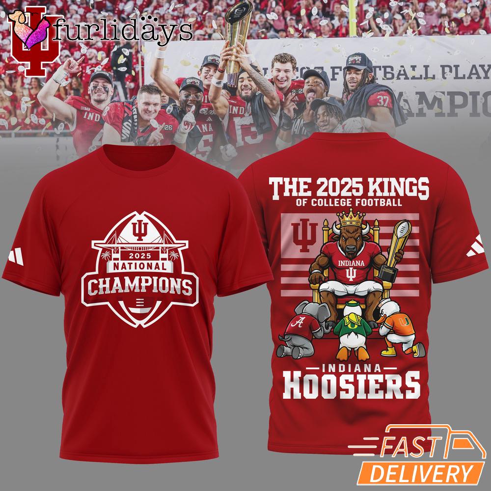 Indiana Hoosiers 2026 CFP National Champions Kings T-Shirt Indiana Hoosiers 2026 CFP National Champions Kings T-Shirt