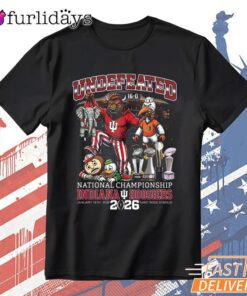 Indiana Hoosiers 2026 CFP National Champions Trophy Graphic T-Shirt