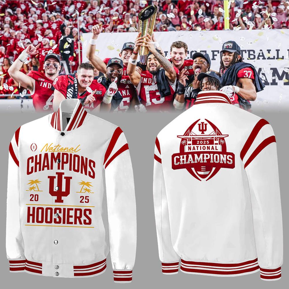 Indiana Hoosiers 2026 CFP National Champions Varsity Jacket Indiana Hoosiers 2026 CFP National Champions Varsity Jacket