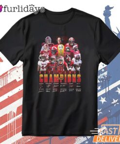 Indiana Hoosiers 2026 National Champions Team Roster Celebration T-Shirt