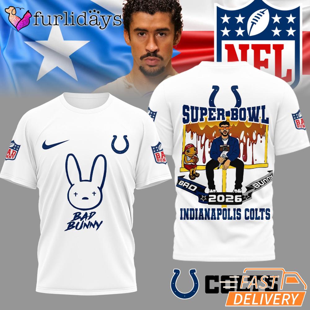 Indianapolis Colts NFL Bad Bunny Super Bowl Limited Edition T Shirt Indianapolis Colts NFL Bad Bunny Super Bowl Limited Edition T Shirt