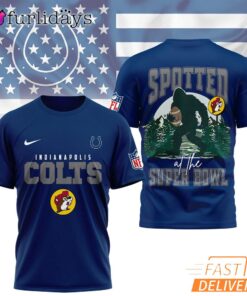 Indianapolis Colts NFL Bigfoot At The Super Bowl 3D T-Shirt