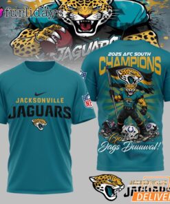 Jacksonville Jaguars AFC South Champions Super Bowl 3D T-Shirt
