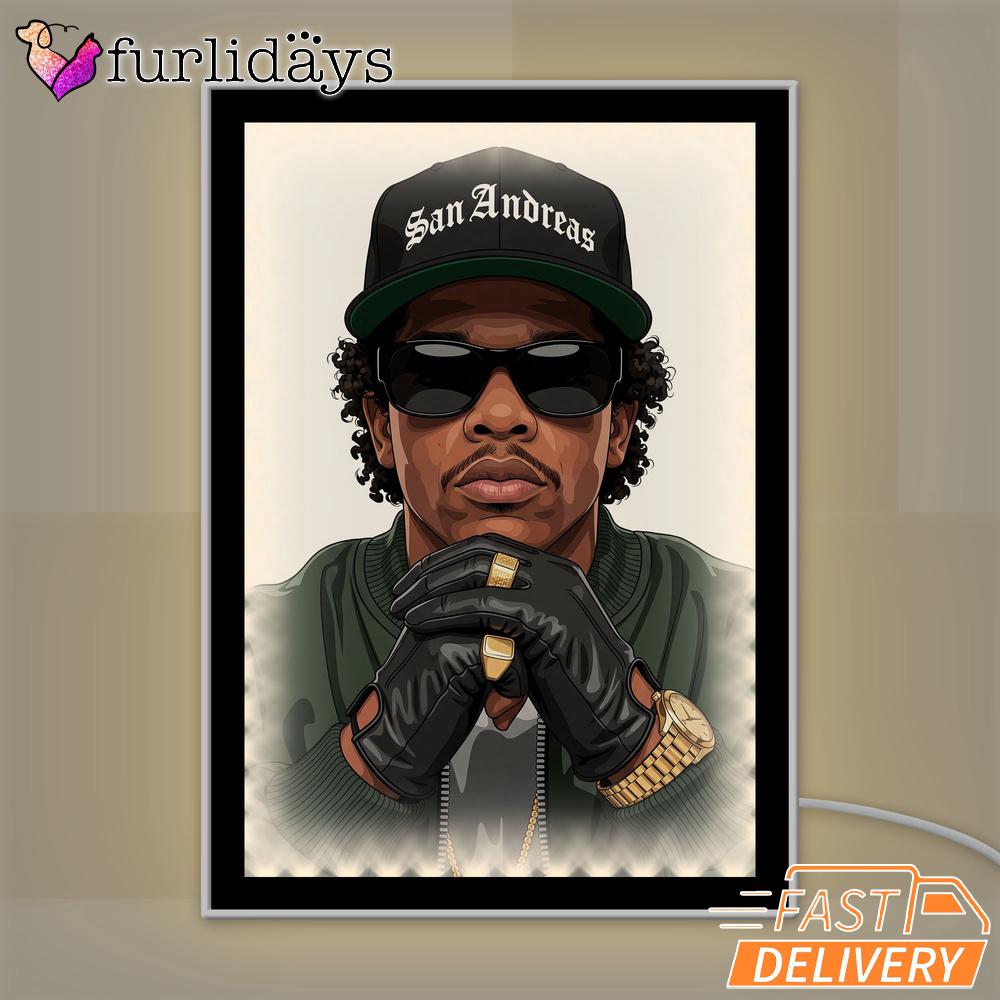 Jay Z Gold Chain Boss Mirror Night Light, Rapper Lamp Jay Z Gold Chain Boss Mirror Night Light, Rapper Lamp