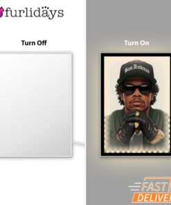 Jay Z Gold Chain Boss Mirror Night Light, Rapper Lamp