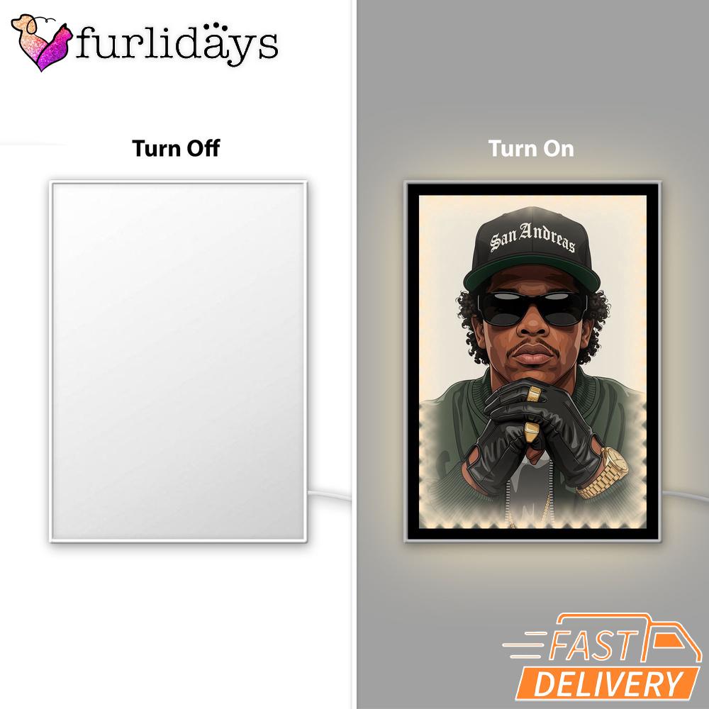 Jay Z Gold Chain Boss Mirror Night Light, Rapper Lamp Jay Z Gold Chain Boss Mirror Night Light, Rapper Lamp