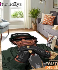 Jay Z Gold Chain Boss Rectangle Rug