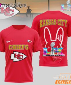 Kansas City Chiefs Bad Bunny Signature Super Bowl 2026 T-Shirt