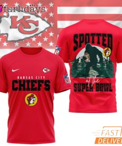 Kansas City Chiefs NFL Bigfoot At The Super Bowl 3D T-Shirt