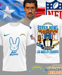 Los Angeles Chargers NFL Bad Bunny Super Bowl Limited Edition T Shirt