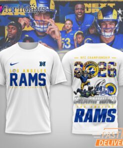 Los Angeles Rams NFL 2026 NFC Champions 3D T-Shirt
