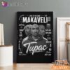 Makaveli Tupac Black White Canvas, Rap Lengends Poster