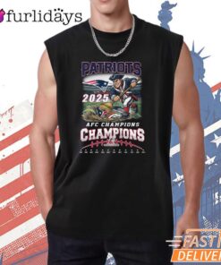 New England Patriots 2025 AFC Champions Graphic T-Shirt
