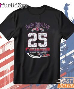 New England Patriots 25 Championship Anniversary T-Shirt