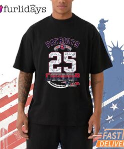 New England Patriots 25 Championship Anniversary T-Shirt