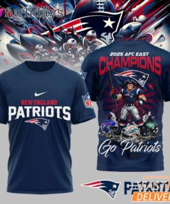New England Patriots AFC East Champions Super Bowl 3D T-Shirt