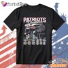 New England Patriots Brady 12 Trophy Timeline Graphic T-Shirt